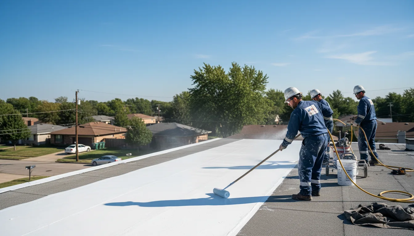 Commercial roof coating in Petroleum, WV near me